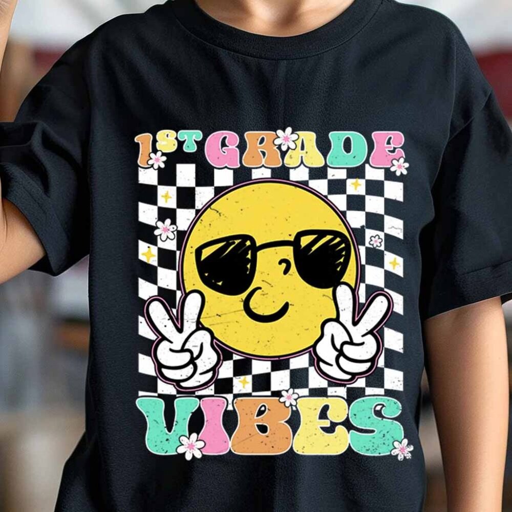First Grade Vibes Shirt, Back To School T-Shirt, 1ST Grade Shirt